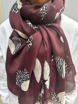 ThreeM Scarf Animal Hearts