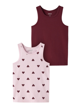 Name It Tank Top 2p Cutie Heart Noos